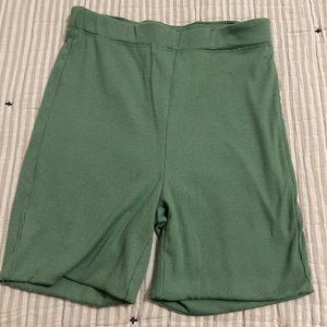 Princess Polly Laguna Beach Biker Shorts Green Size US 4